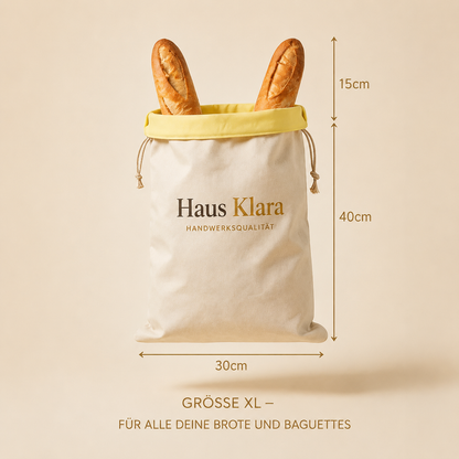 Der Brotbeutel Klara (30 × 40 cm) — Dein Brot frisch nach 5 Tagen