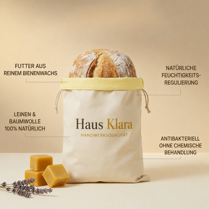 Der Brotbeutel Klara (30 × 40 cm) — Dein Brot frisch nach 5 Tagen